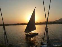 Felouque au couchant